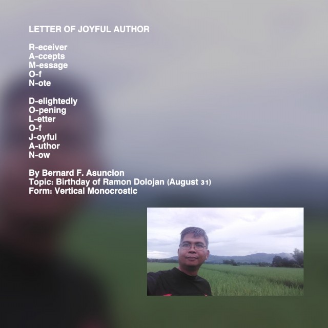 Letter Of Joyful Author