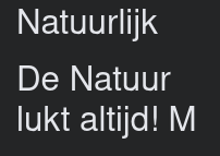 Natuurlijk