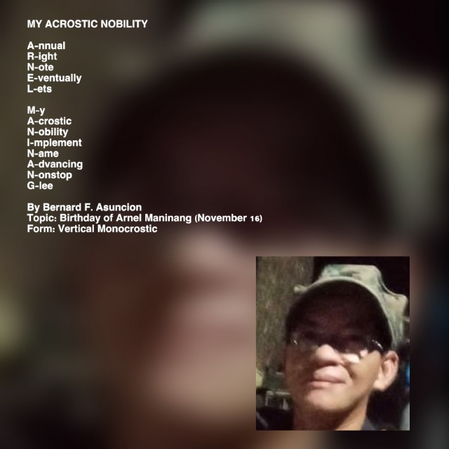 My Acrostic Nobility