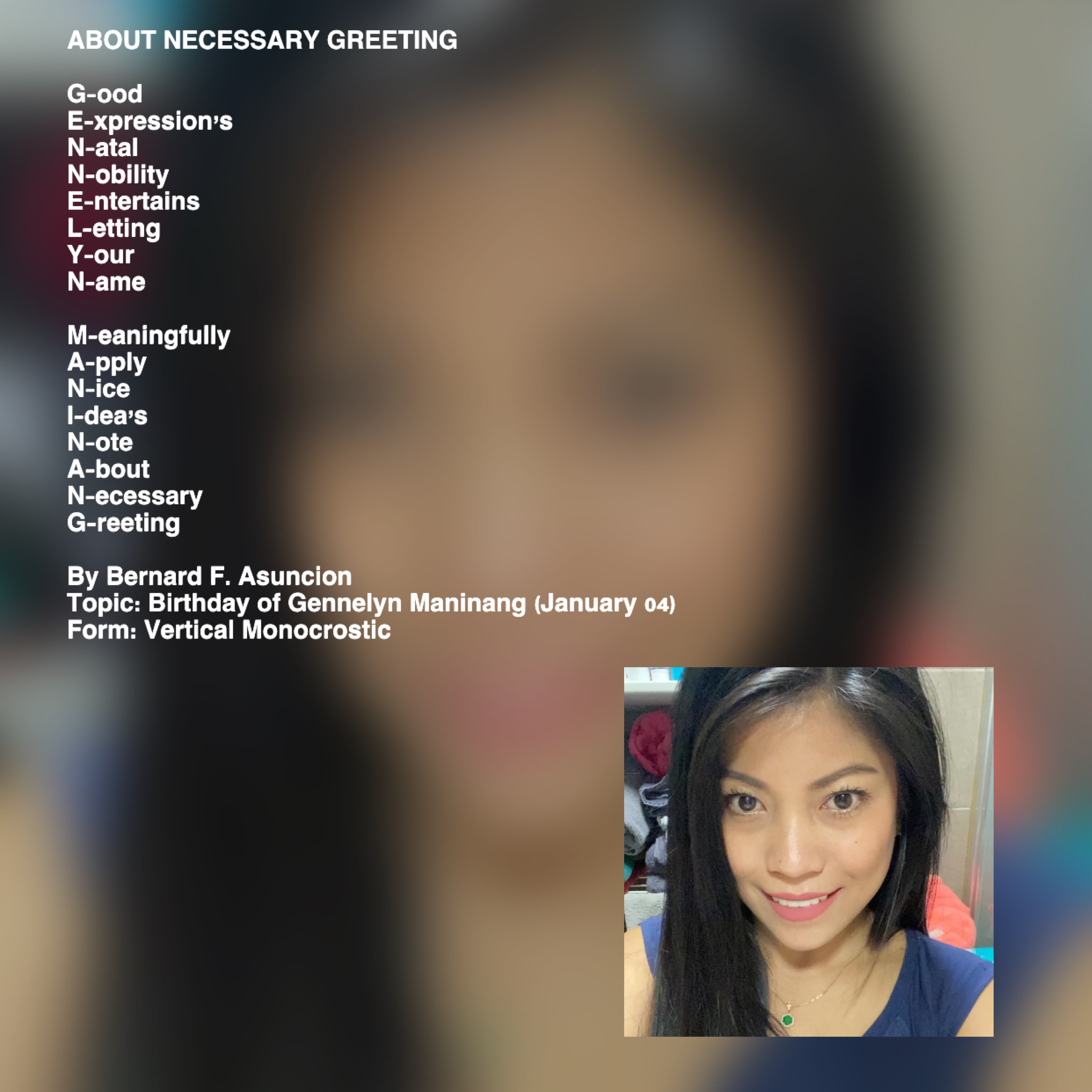About Necessary Greeting