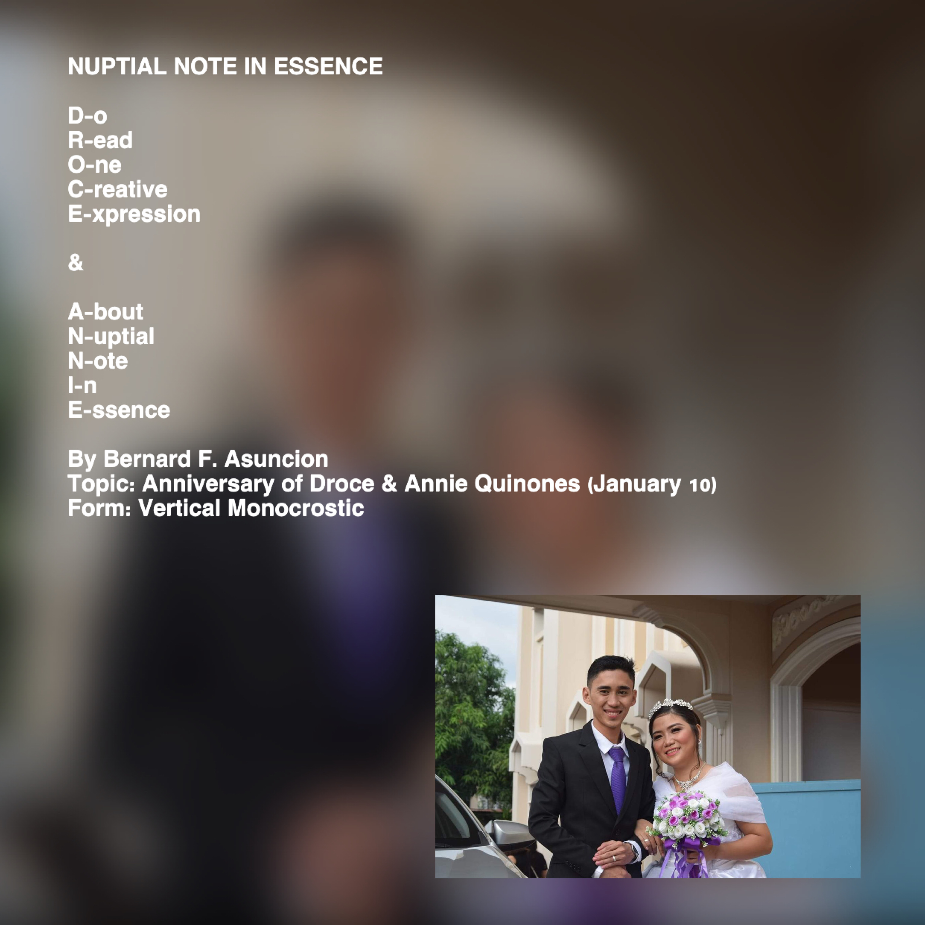 Nuptial Note In Essence