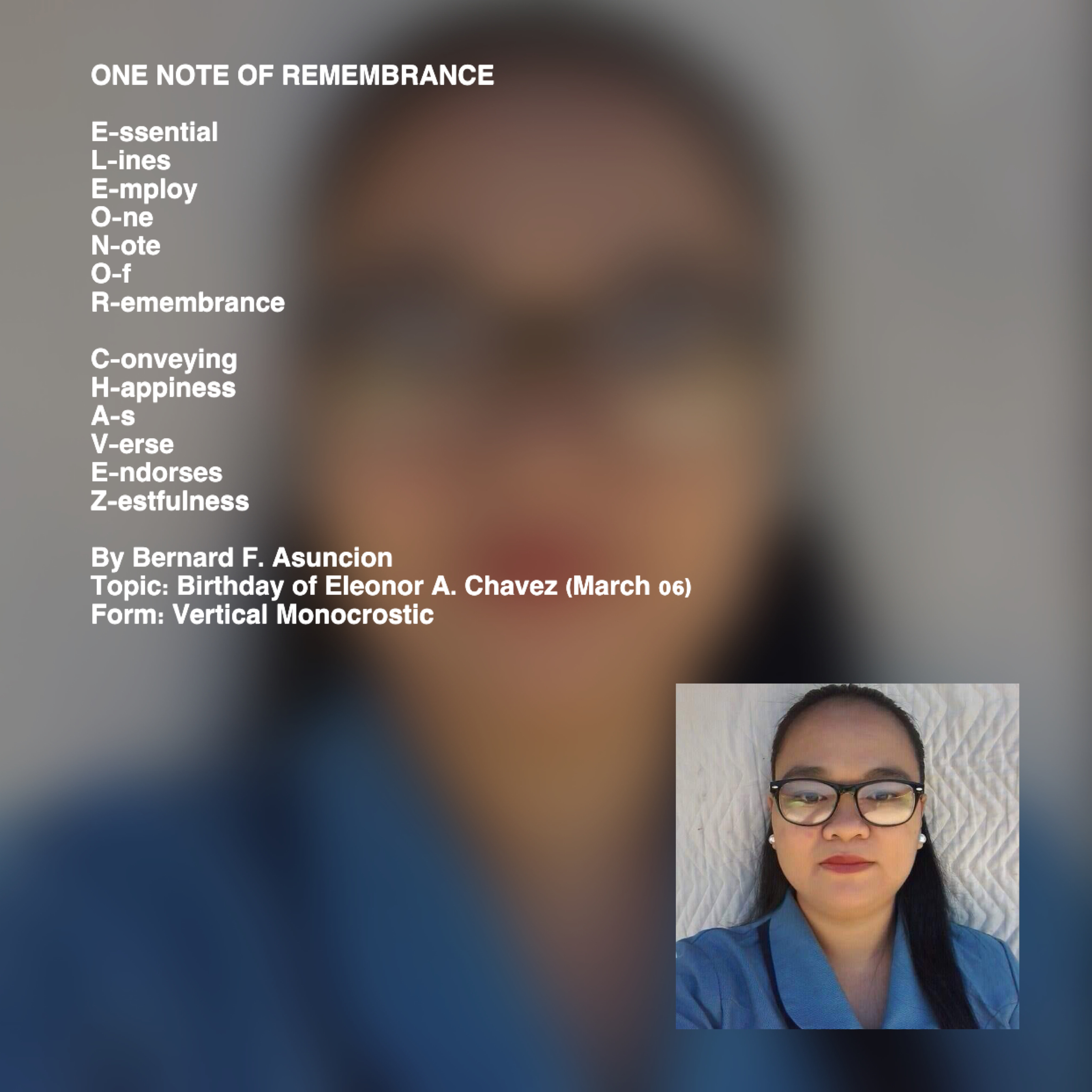 One Note Of Remembrance