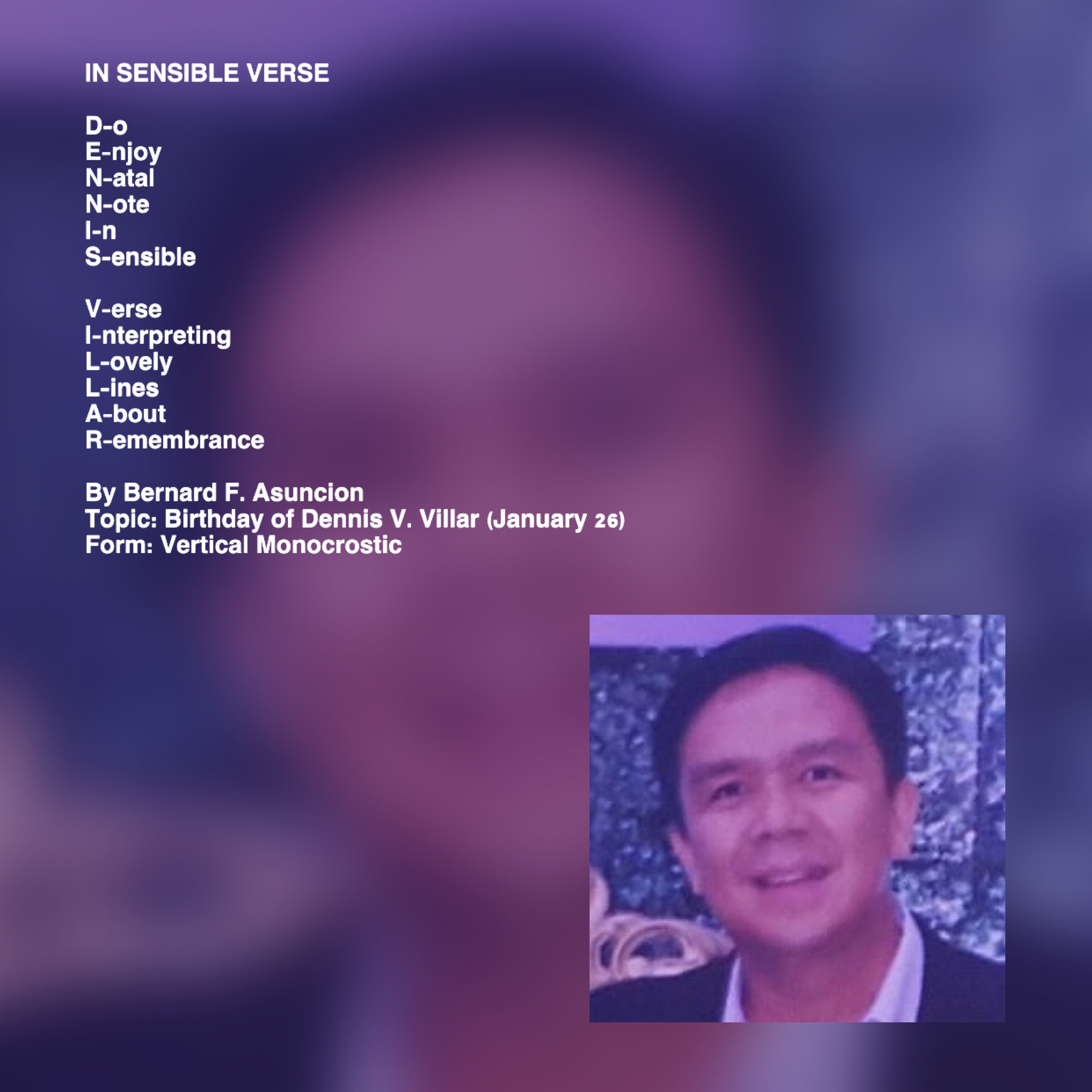 In Sensible Verse