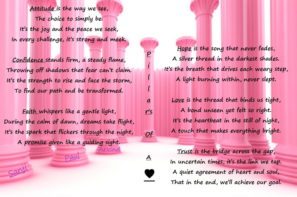 The Pillars Of A Heart!