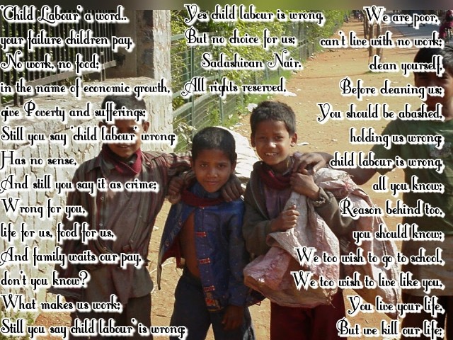 Still You Say Child Labour' Is Wrong