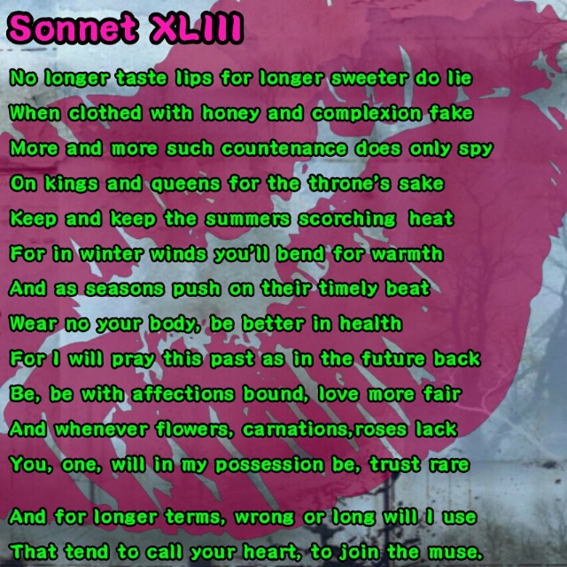 Sonnet Xliii