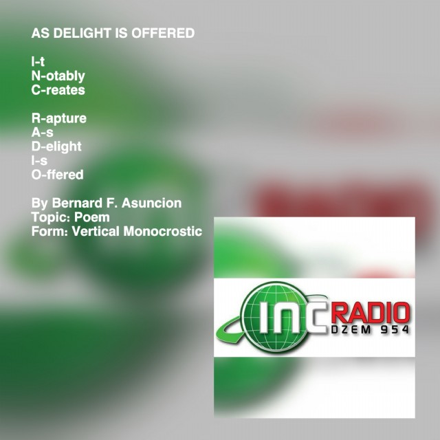 As Delight Is Offered