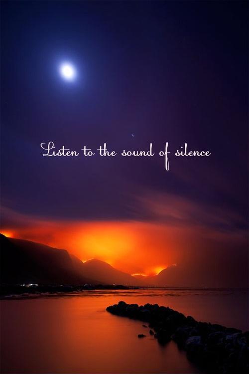 He Listens To The Music Of The Soul In Silence.