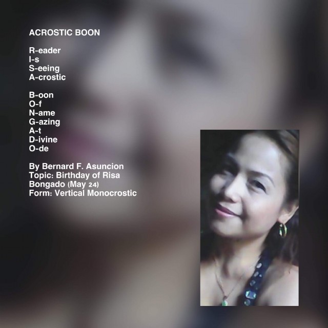 Acrostic Boon