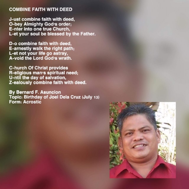 Combine Faith With Deed