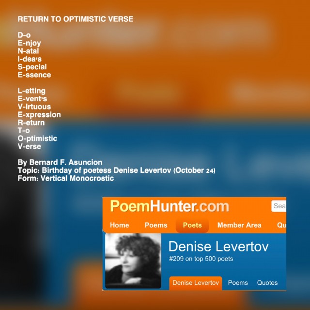 Return To Optimistic Verse