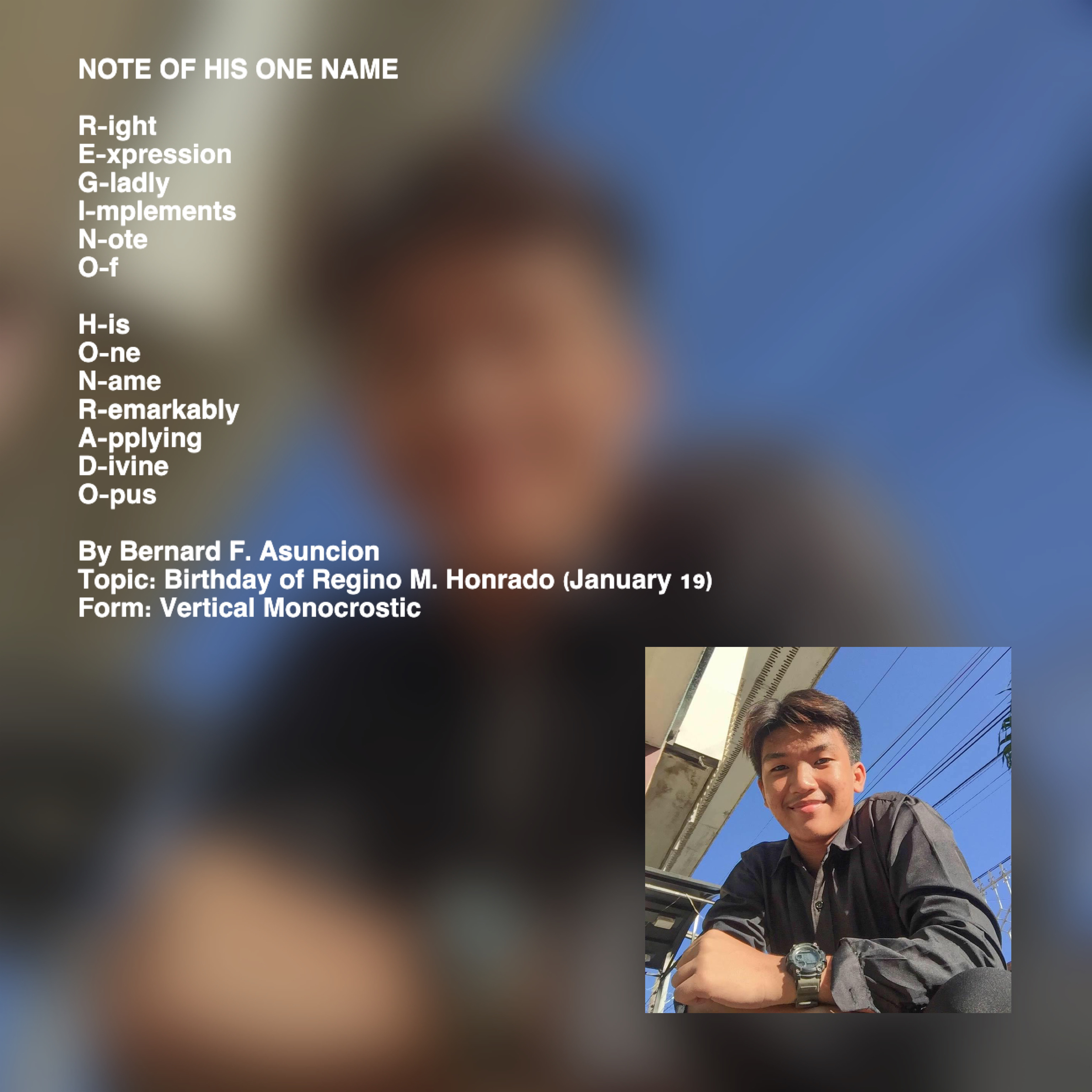 Note Of His One Name