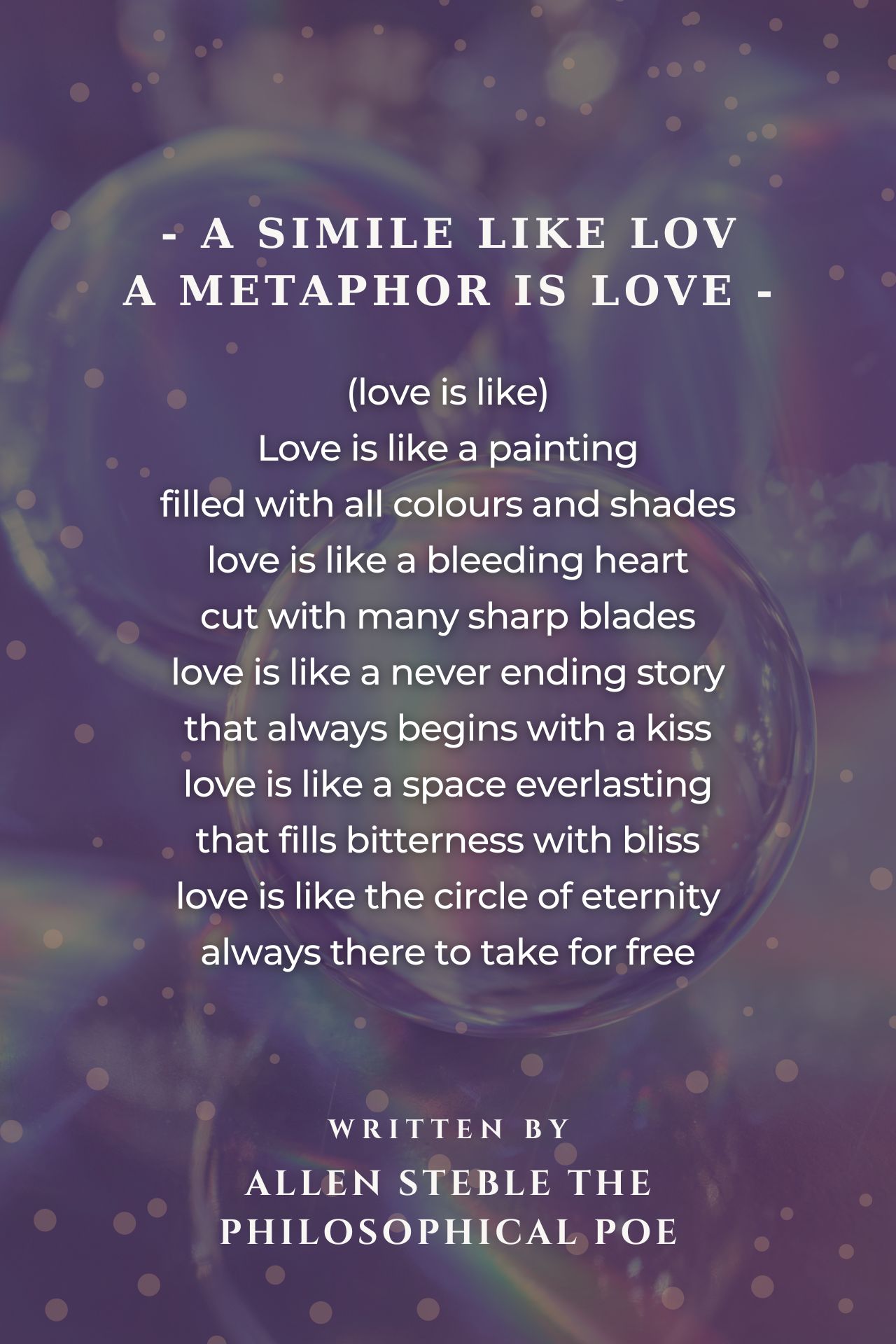- A Simile Like Love, A Metaphor Is Love -