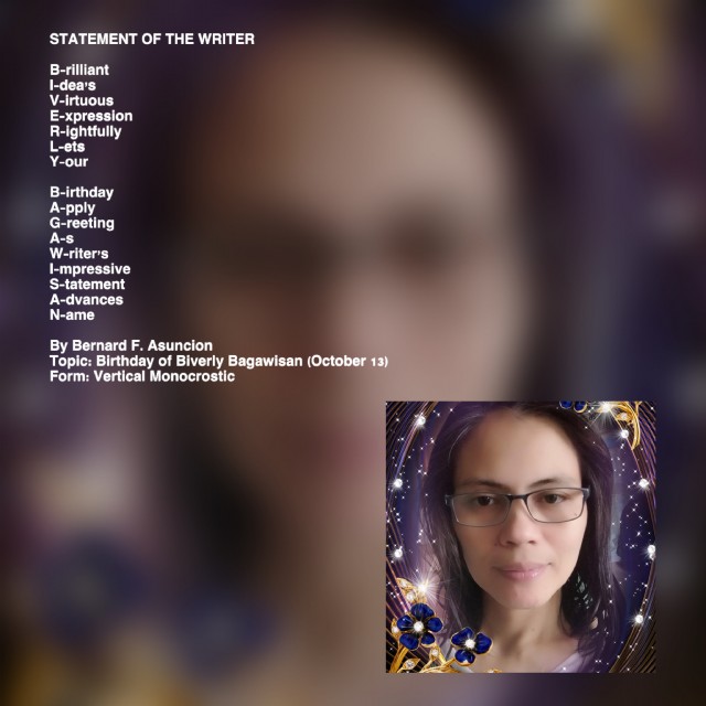 Statement Of The Writer
