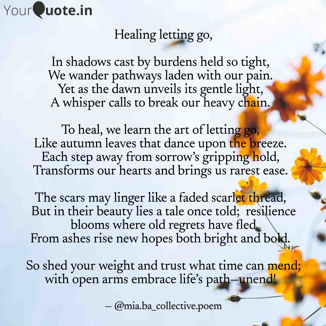 Healing Letting Go