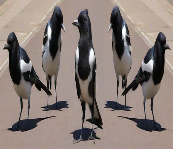 Five Magpies A Hopping!