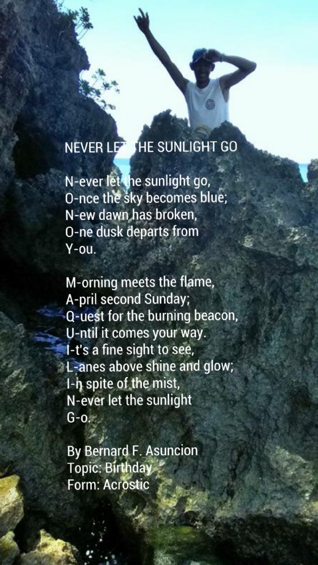 Never Let The Sunlight Go