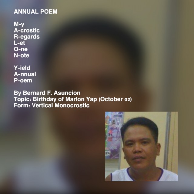 Annual Poem