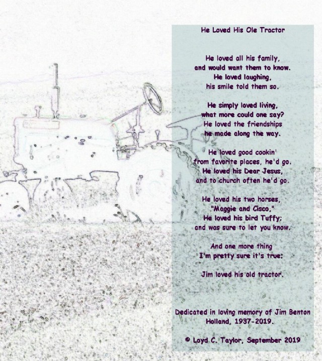 He Loved His Ole Tractor