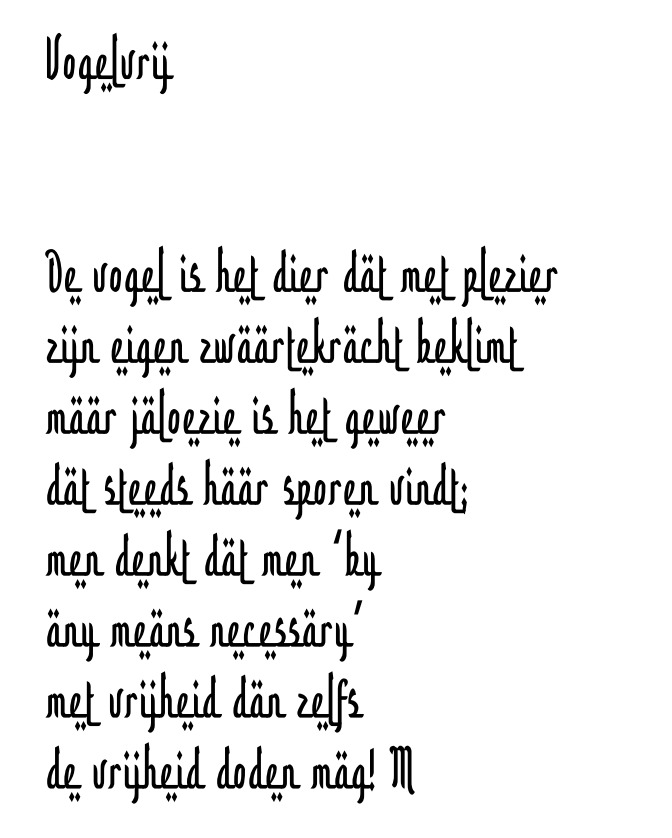 Vogelvrij...