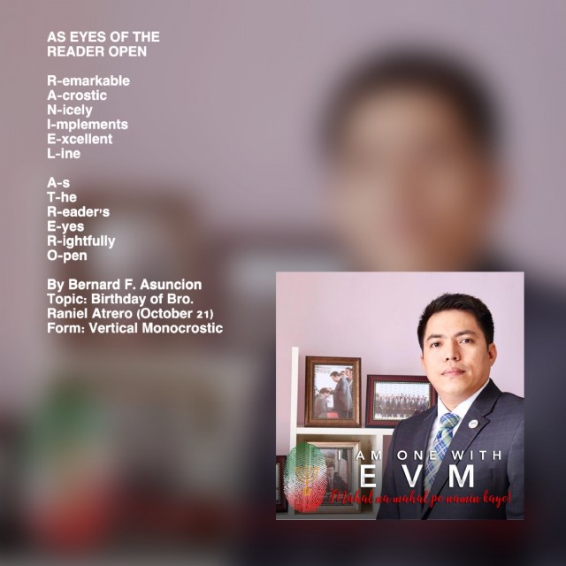 As Eyes Of The Reader Open