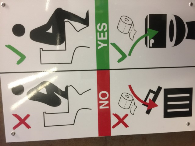 Instructions For A Public Toilet