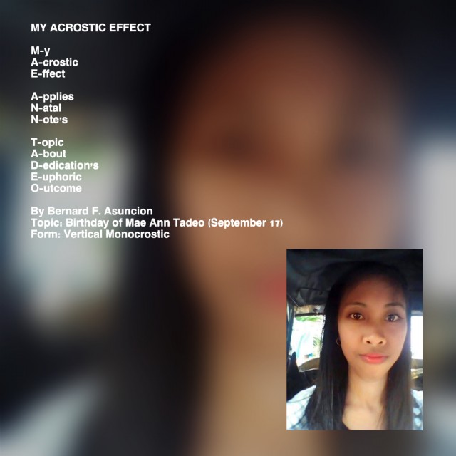 My Acrostic Effect