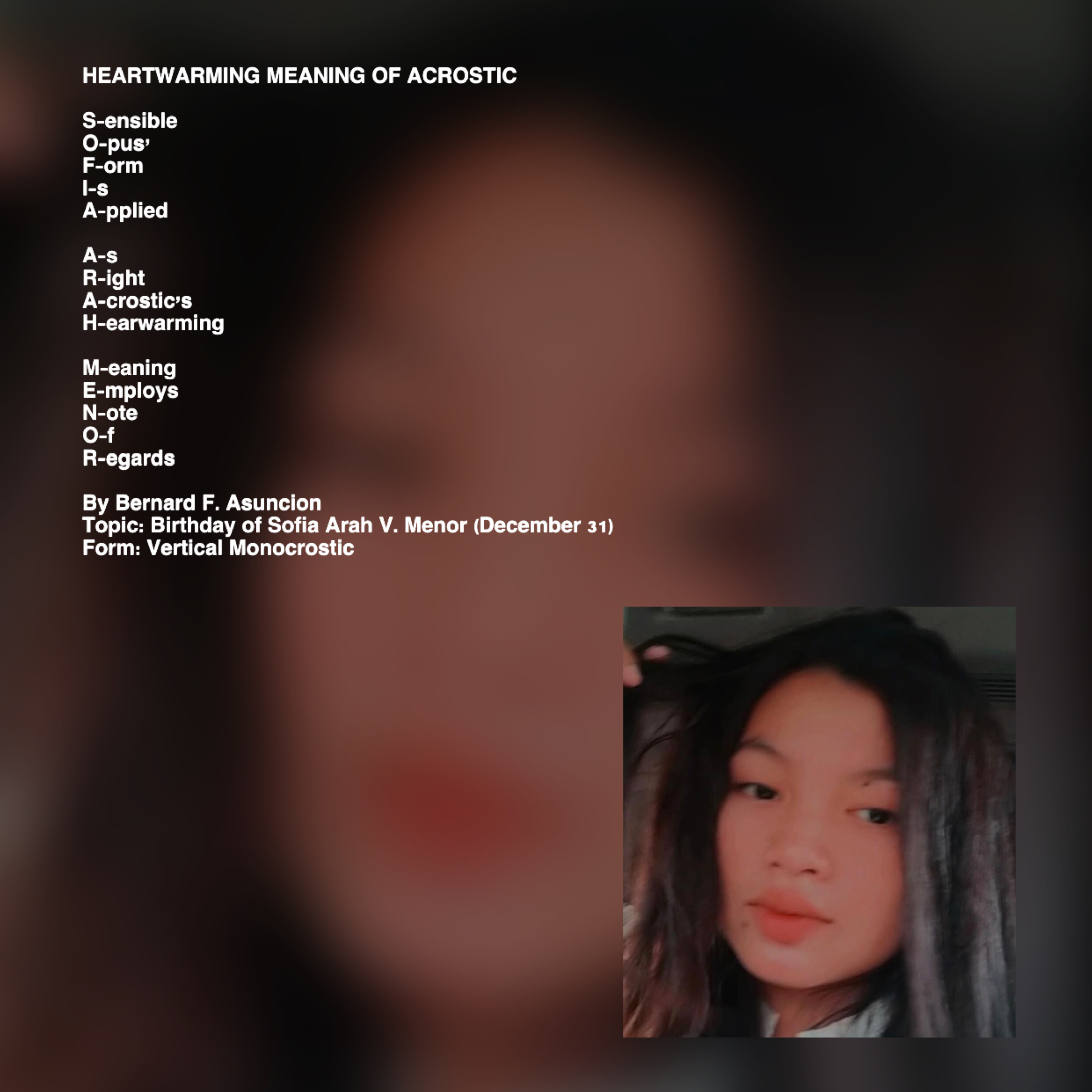 Heartwarming Meaning Of Acrostic