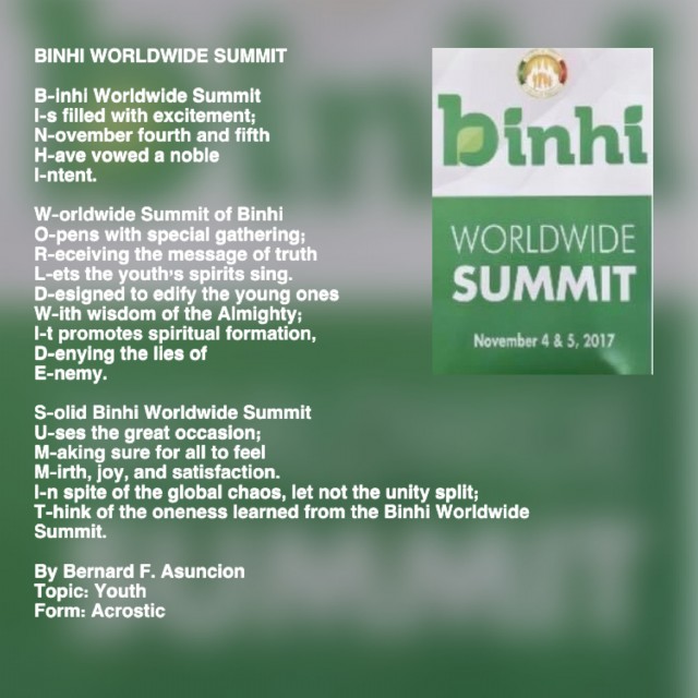 Binhi Worldwide Summit