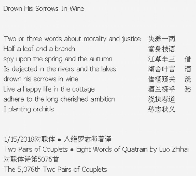 Drown His Sorrows In Wine