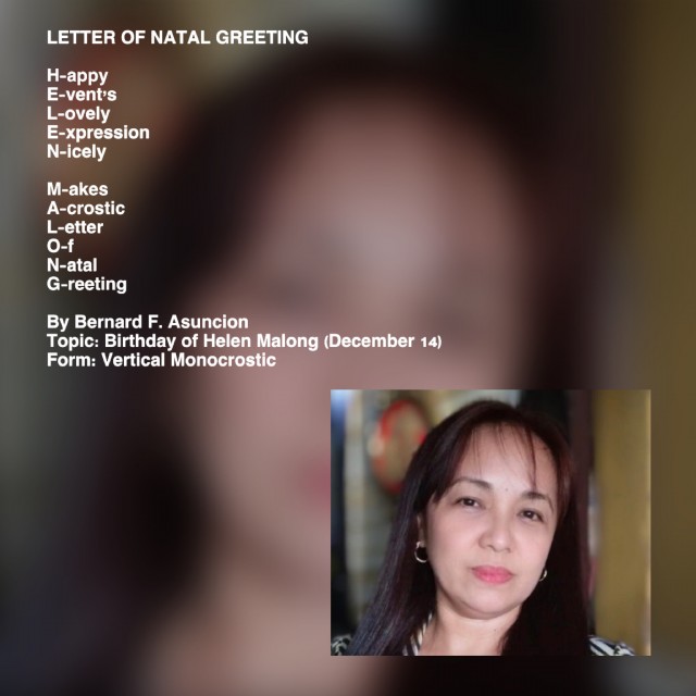 Letter Of Natal Greeting