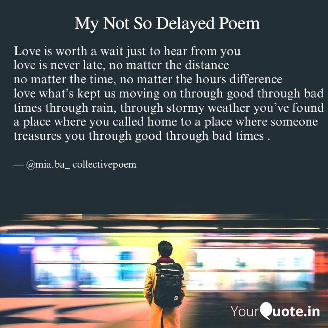 Love Is Worth A Wait