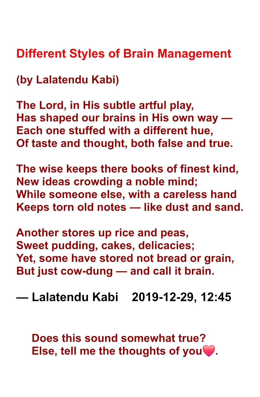 Different Styles Of Brain Management