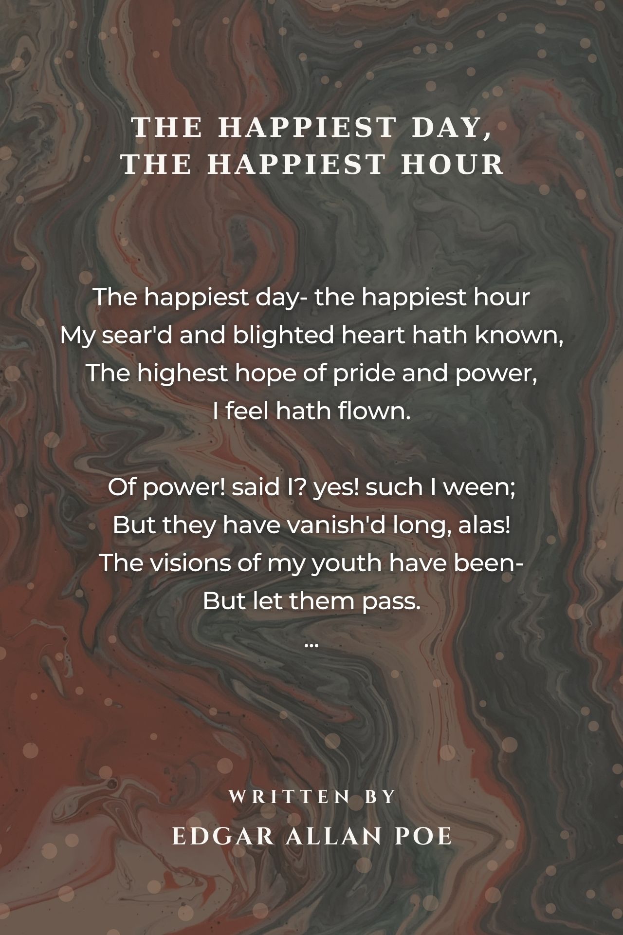 The Happiest Day, The Happiest Hour