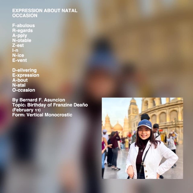 Expression About Natal Occasion