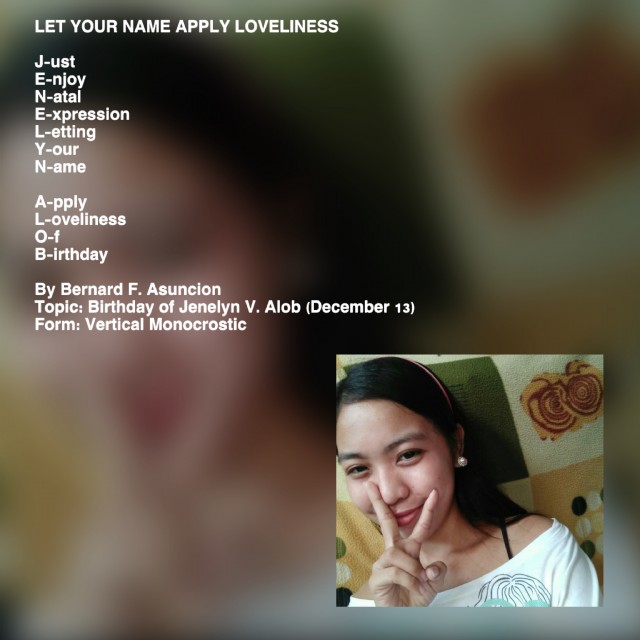 Let Your Name Apply Loveliness