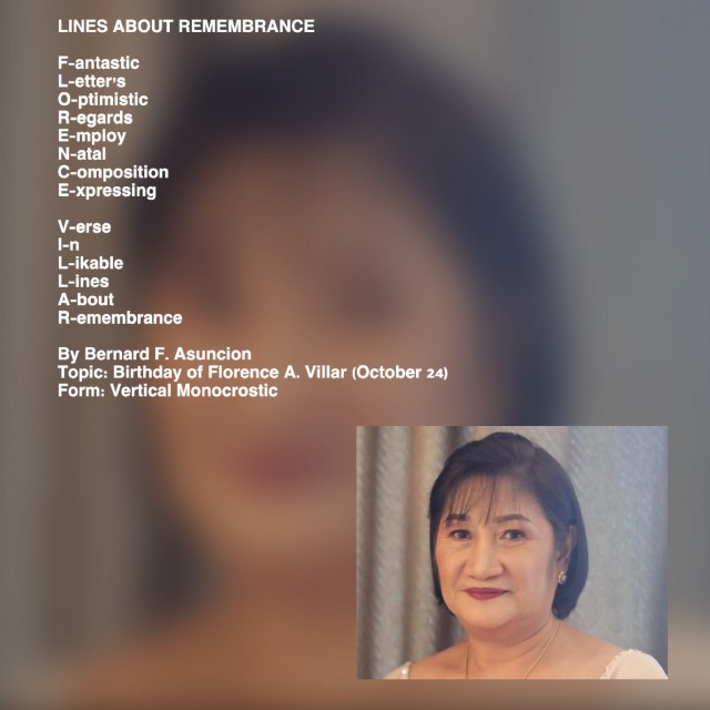 Lines About Remembrance
