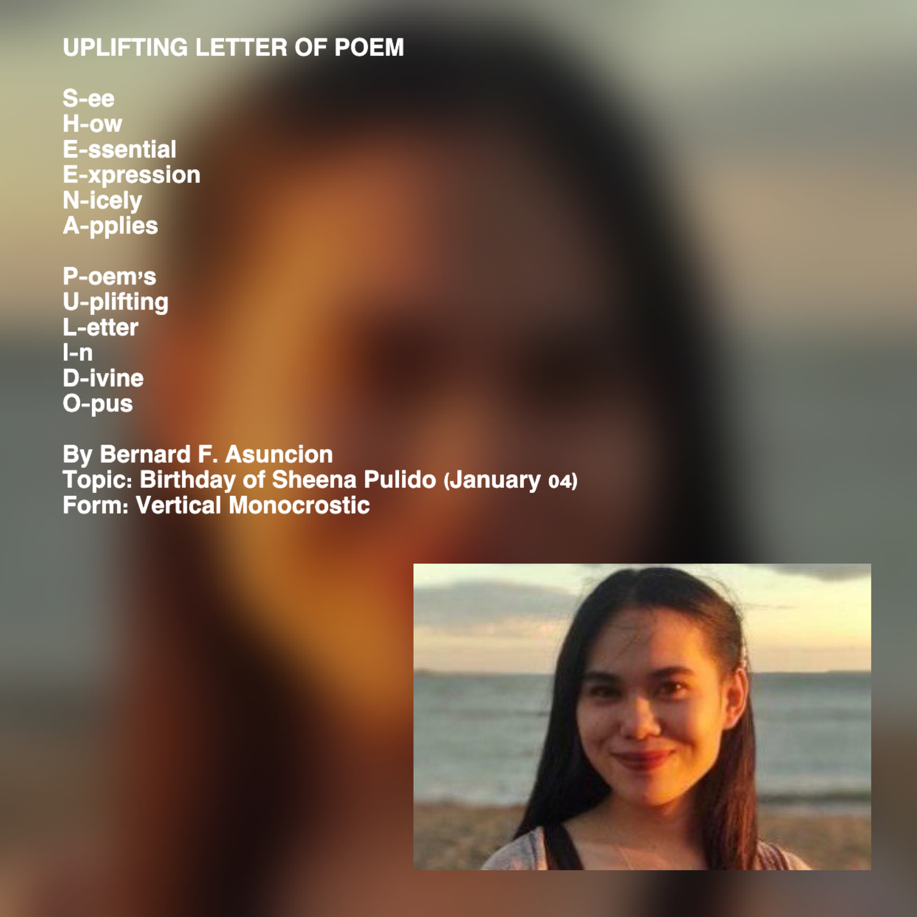 Uplifting Letter Of Poem