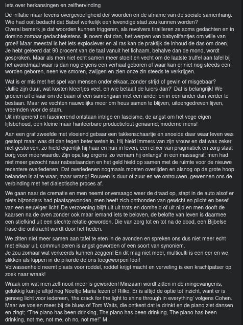 Iets Over Herkansingen En Zelfhervinding