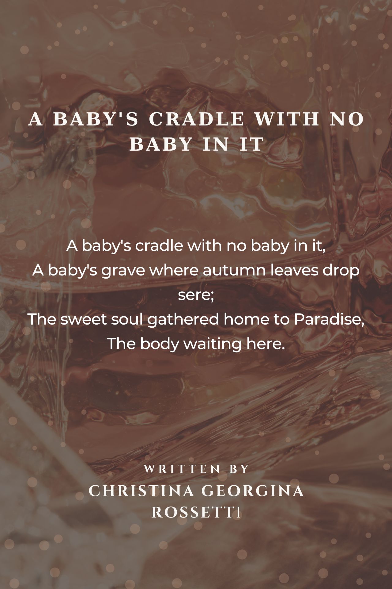A Baby's Cradle With No Baby In It