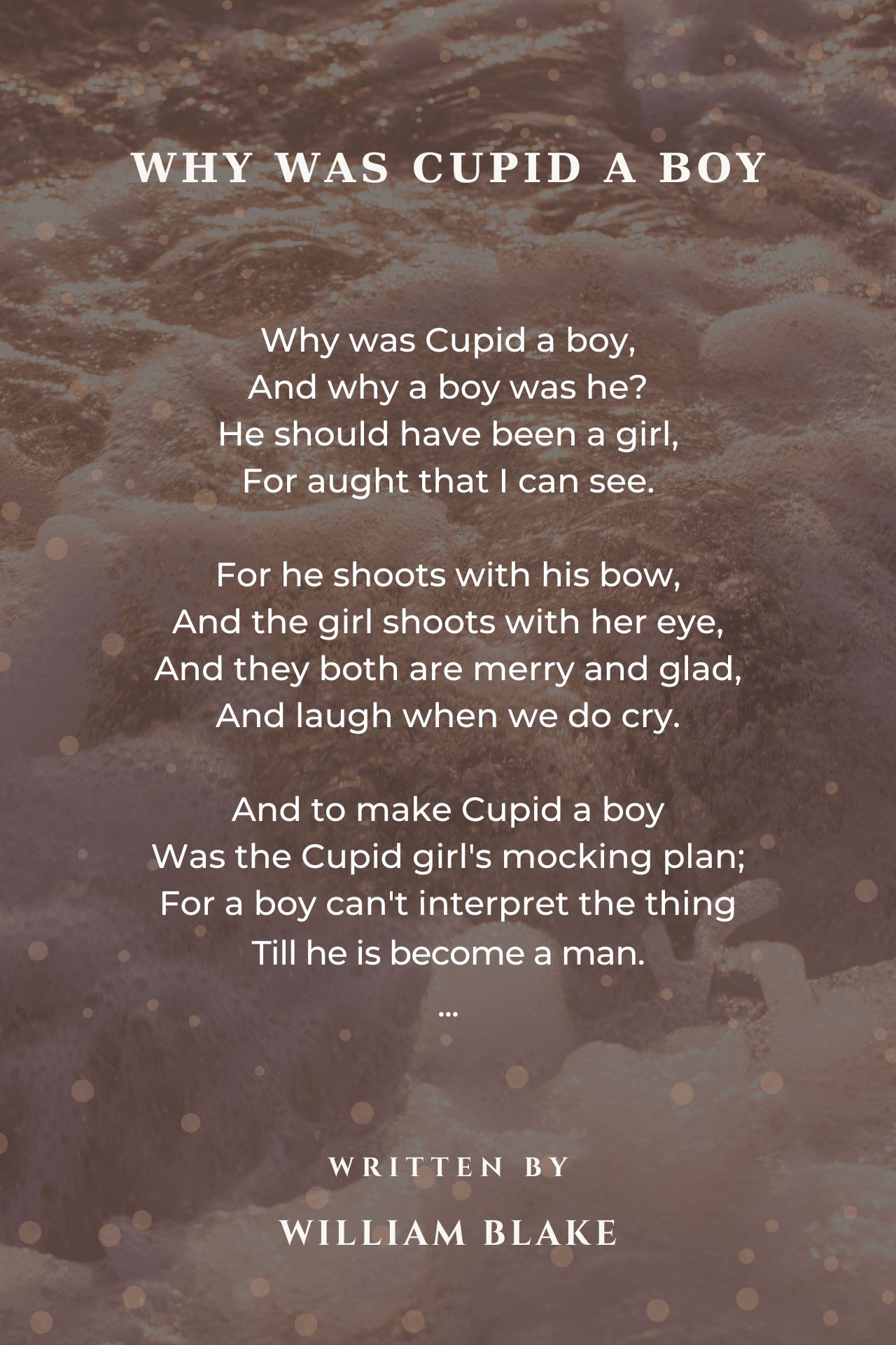 Why Was Cupid A Boy