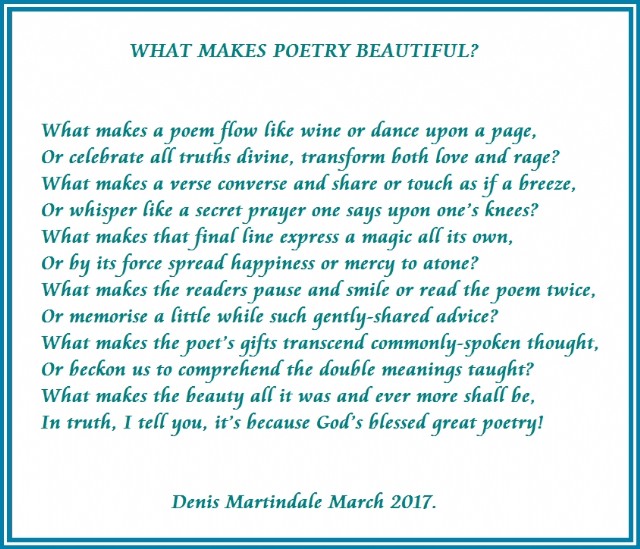 What Makes Poetry Beautiful?