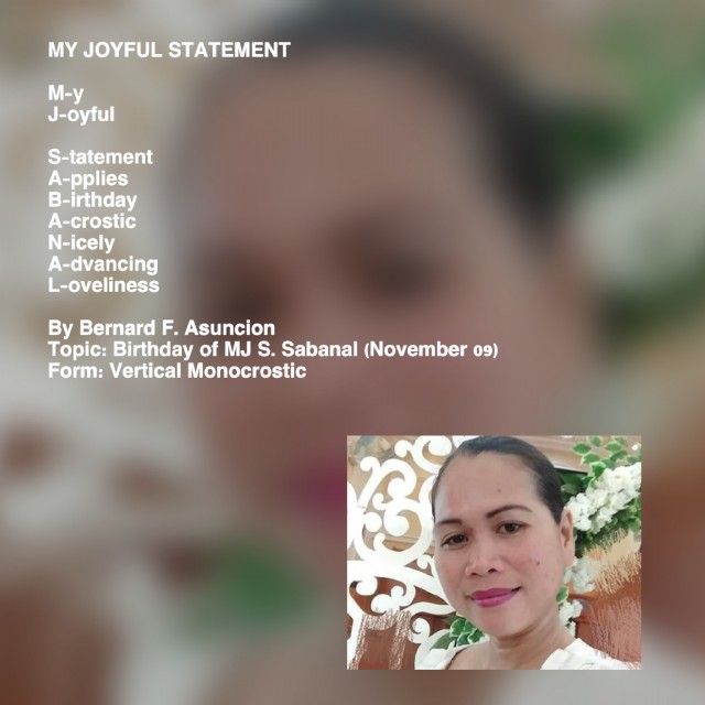 My Joyful Statement
