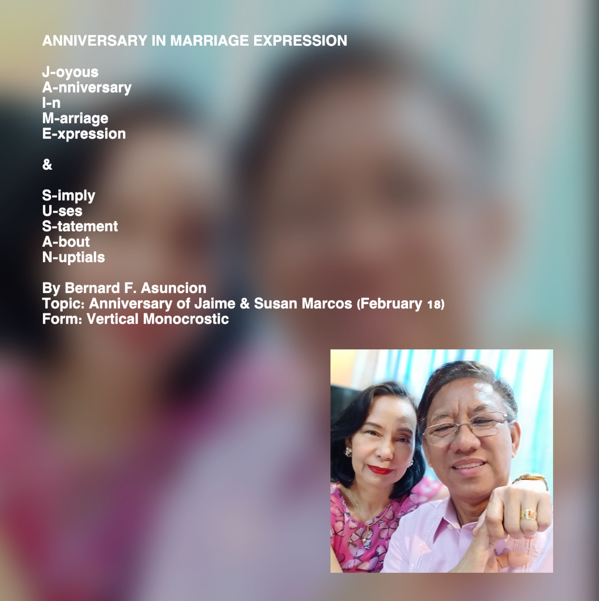 Anniversary In Marriage Expression
