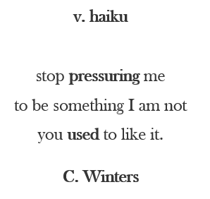 V. Haiku