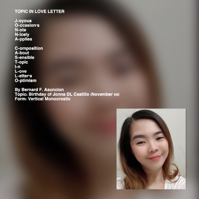 Topic In Love Letter