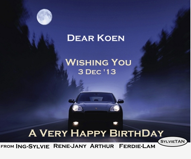 Happy Birthday, Dear Koen!