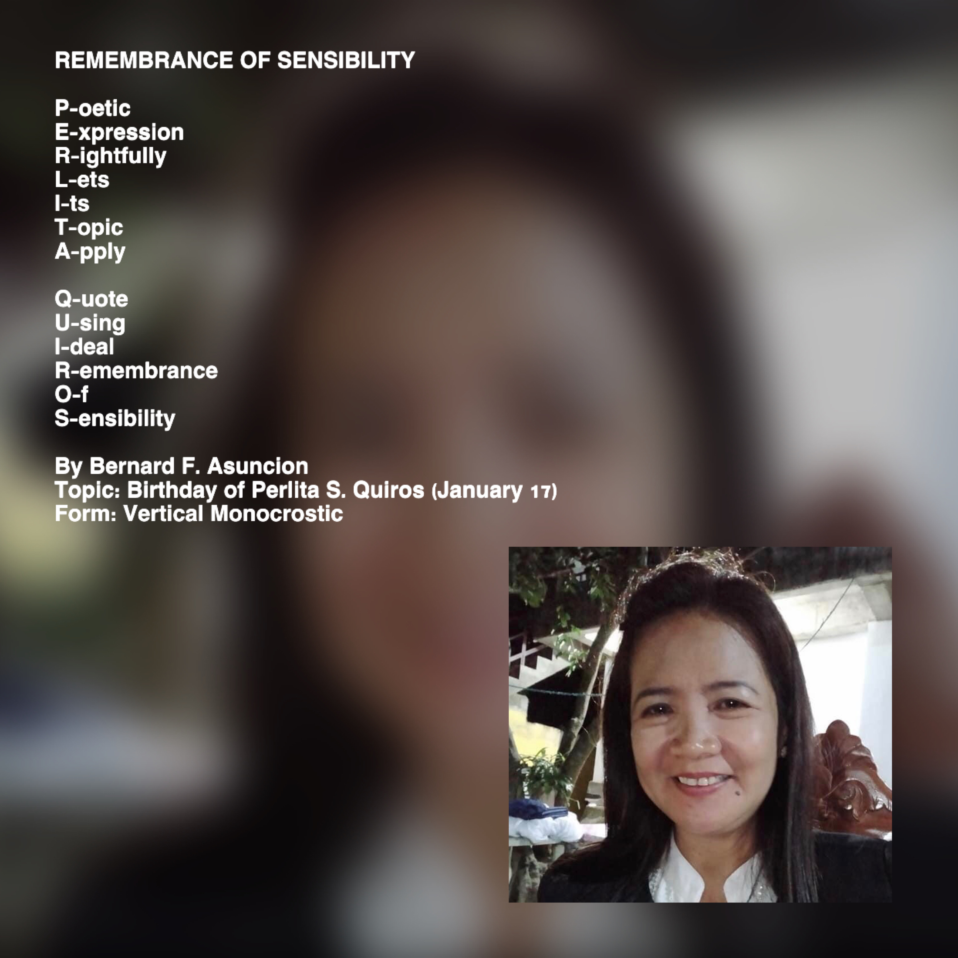 Remembrance Of Sensibility