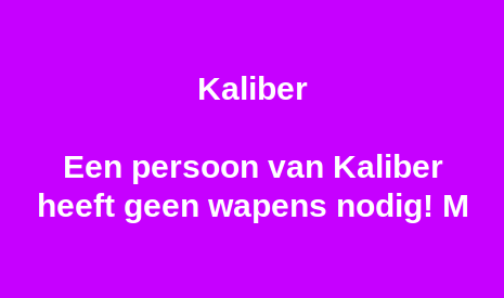 Kaliber