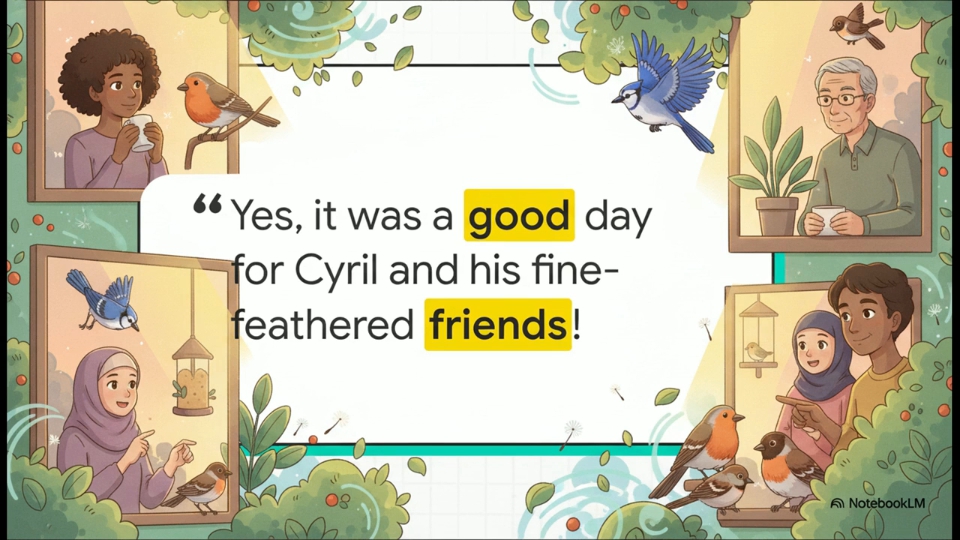 Cyril The Squirrel And His Fine-Feathered Friends!